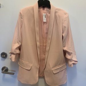 Reitmans dusty rose 3/4 sleeve blazer